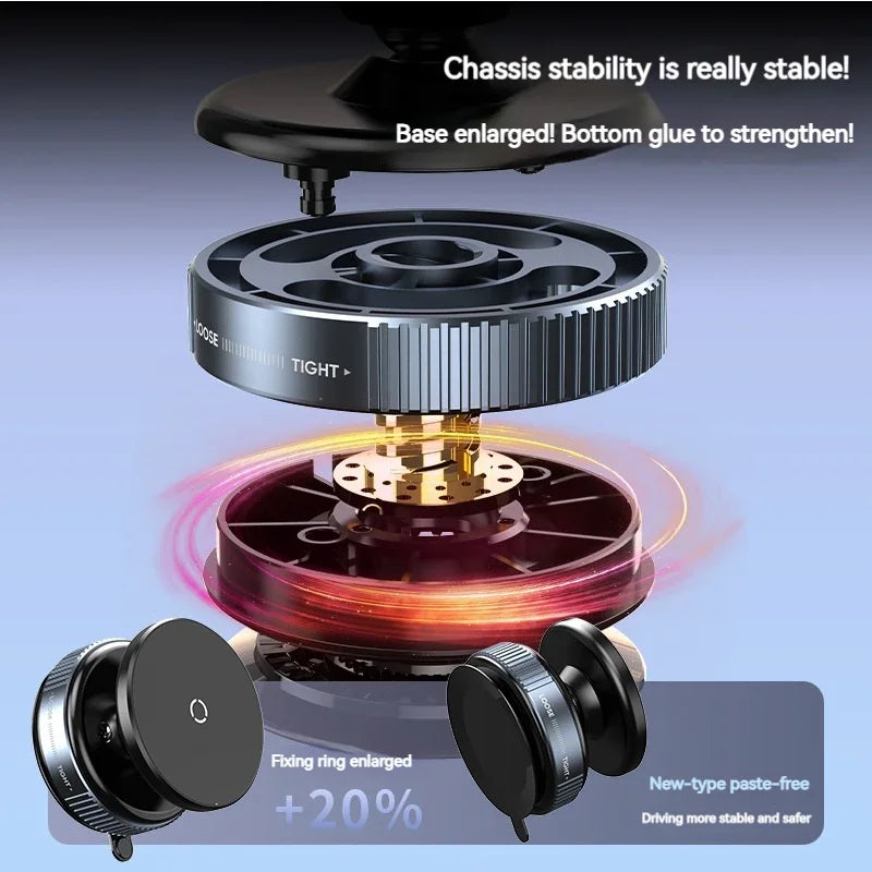 Vacuum Magnetic Car Phone Holder, Universal Suction Cup